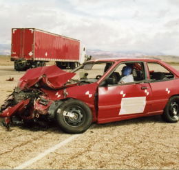 Crashed Semi and Car