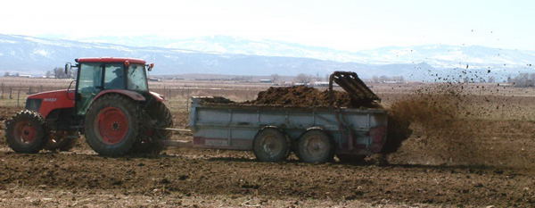 Vibration Testing Manure Spreader